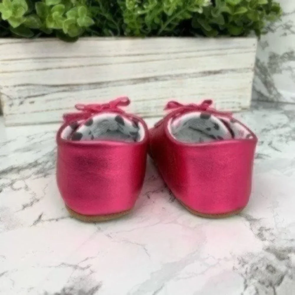 New! Rosie Pope Metallic Pink Baby Shoes